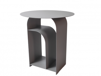 Журнальный столик Arwel металл темно-серый