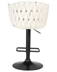 Стул барный DOBRIN LEON (кремовая ткань (LAR 275-33)) 2 шт