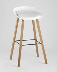 Барный стул Libra Soft с подушкой Белый