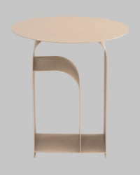 Журнальный столик Arwel металл бежевый