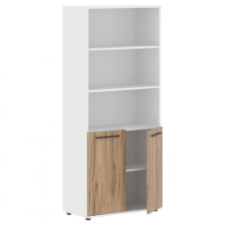 Шкаф с одним комплектом глухих малых дверей ЕДИС ЕХCС 85.5 Дуб Денвер светлый Мокко Белый / EDIS EHCS