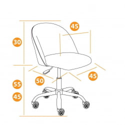 Кресло MELODY флок , розовый, 137