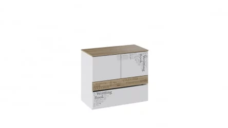 Тумбочка для детской Оксфорд ТД-139.04.01 Ривьера Белый с рисунком