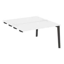 Стол-приставка двойной к опорным элементам ONIX WOOD OW.D.SPR-3.7 Белый Бриллиант/Темный