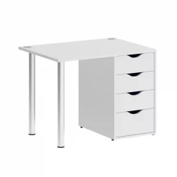 Стол письменный ХОМЕ ОФФИCЕ ВР.СП-3-98.4 Белый Бриллиант / HOME OFFICE VR.SP-3-98.4