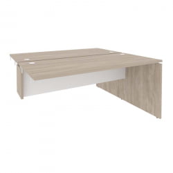 Стол-приставка двойной к опорным элементам ОНИКС О.Д.СПР-4.7 Дуб Аттик/Белый / ONIX O.D.SPR-4.7