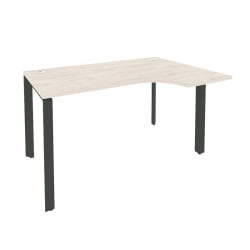 Стол эргономичный правый на П-образном м/к ONIX O.MP-SA-2R Денвер Светлый/Антрацит