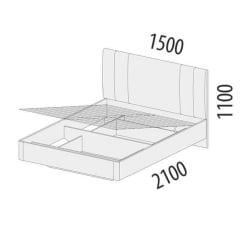 Кровать с подъёмным механизмом Николь 901.31