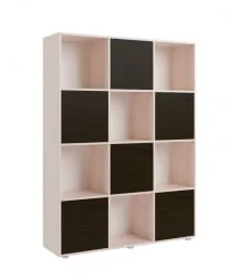 Стеллаж с фасадами ДМ 12 Дуб млечный/Венге