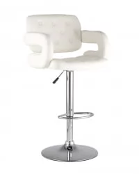 Барный стул Бентли PU-кожа Белый