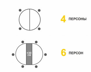 Круглый раздвижной стол Орфей 51 (01) Мрамор белый-Серый