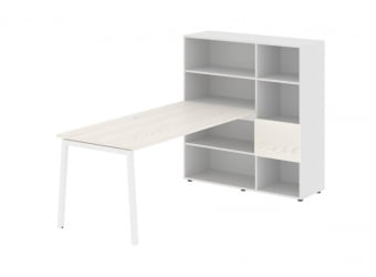 Рабочая станция EDIS ELRST 1217 Ясень Траун Белый Белый