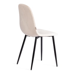 Металлический стул BREEZE (mod. JSC-58) Велюр/металл , 44 х 53 х 86 см, beige (бежевый) HLR2 / черный