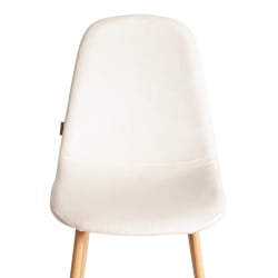 Металлический стул БРЕЕЗЕ (мод. ДЖСC-58) Велюр/металл , 44 х 53 х 86 см, Лигхт беиге (светло-бежевый) ХЛР1 / натуральный / BREEZE (mod. JSC-58) Light beige HLR1