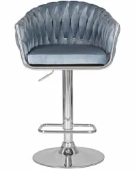Стул барный DOBRIN MARCEL Пудрово-голубой велюр MJ9-74