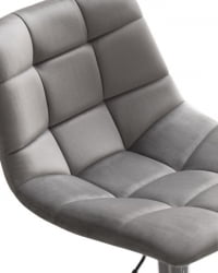 Стул барный ДОБРИН ТАИЛОР (серый велюр (МДЖ9-75)) 2 шт / DOBRIN TAILOR (MJ9-75))