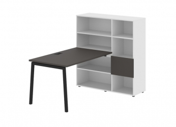 Рабочая станция EDIS ELRST 1213 Мокко Черный Белый