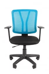 Кресло офисное CHAIRMAN 626 Черный Синяя сетка