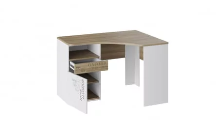 Детский стол Оксфорд ТД-139.15.03 Ривьера Белый с рисунком