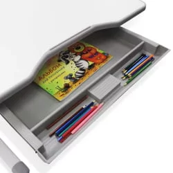 Комплект парта и стул с чехлом RIFFORMA SET-10 Белый Розовый