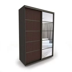 Шкаф-купе венге Акцент-Квадро КВ 1600х600 Венге/Бронза