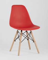 Стул Eames Style DSW красный (разборный каркас)
