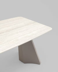 Стол обеденный Eliora 160-240*90 серая керамика