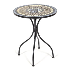 Обеденный стол Secret de Maison ROMEO (mod. PL08-1070-1-GBRN) металл, 60х72см, черный/плитка ASTRA