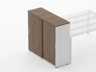 Тумба-купе высокая для рабочего модуля Deka 9.03.125 Дуб Верцаска/Белый