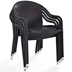 Плетеное кресло из искусственного ротанга AFM-318A-Brown