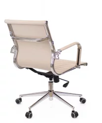 Кресло для персонала Leo T экокожа Бежевый