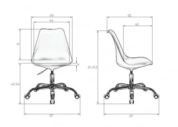 Компьютерное кресло DOBRIN MICKEY Черный