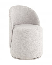 Пуф Loreen вращающийся букле Светло-серый