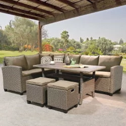 Комплект плетеной мебели AFM-307B Beige