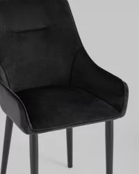 Стул Джоан велюр Черный
