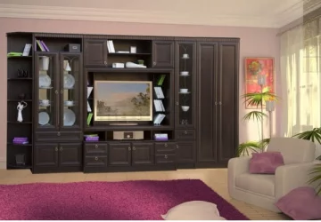 Черный шкаф 607  Денвер темный