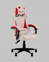 Кресло спортивное TopChairs Phantom бело-красный
