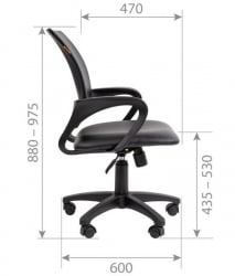 Кресло оператора CHAIRMAN 696 ЭКО Серый