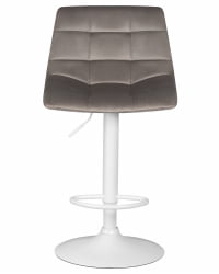 Стул барный DOBRIN TAILOR WHITE (серый велюр (MJ9-75)) 2 шт