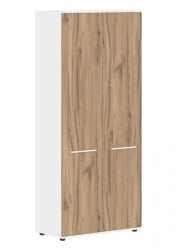 Шкаф с глухими дверьми EDIS EHCS 85.1 Дуб Денвер светлый Белый Белый
