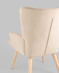 Кресло Хью рогожка Бежевый