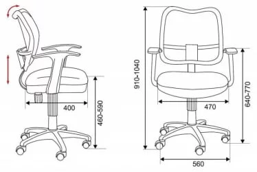 Кресло офисное Бюрократ CH-W797/BR/TW-14C