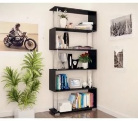 Стеллаж Зигзаг 2+Зигзаг 1 дуб млечный