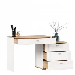 Стол туалетный комбинированный с зеркалом 1200 Фиджи 013 Дуб Золотой Белый