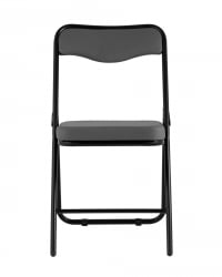 Складной стул Джонни black экокожа Серый