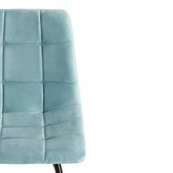 Стул CHILLY (mod. 7095-1) ткань/металл, 45x53х88 см, высота до сиденья 50 см, мятный barkhat 88/черный