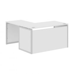 Угловой компьютерный стол XTEN-QP XQPCT 1415H R Белый Серый