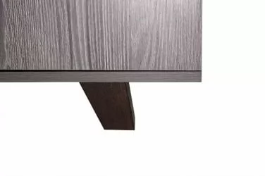 Комод Элена Лайт 7 Ясень Черный Бодега Белый