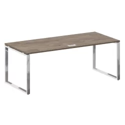 Стол руководителя прямой без тумбы SHIFT SK.SR-200 Тиквуд Темный/Антрацит