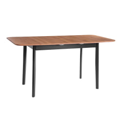 Стол Соната Люкс раздвижной/Sonata Lux extension table массив сосны, антик/черный, 120-(150)х75х73 см